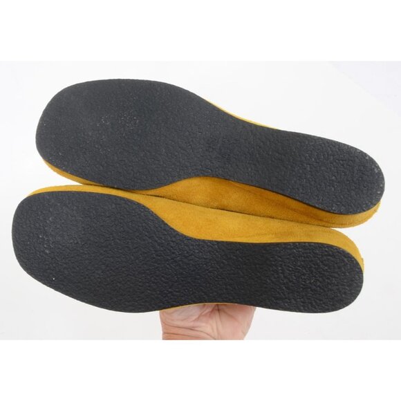 Vintage 60's Daniel Green Soft Suede Mustard Yellow Slip On Slipper Size 7 NEW - Picture 7 of 11
